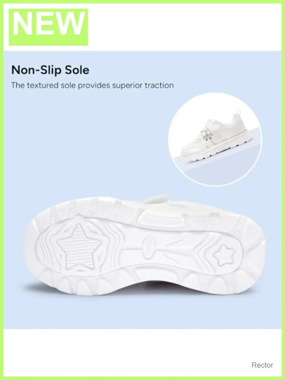 Girls Kids Sneakers Running Tennis Shoes Mesh Faux Leather Hook and Loop